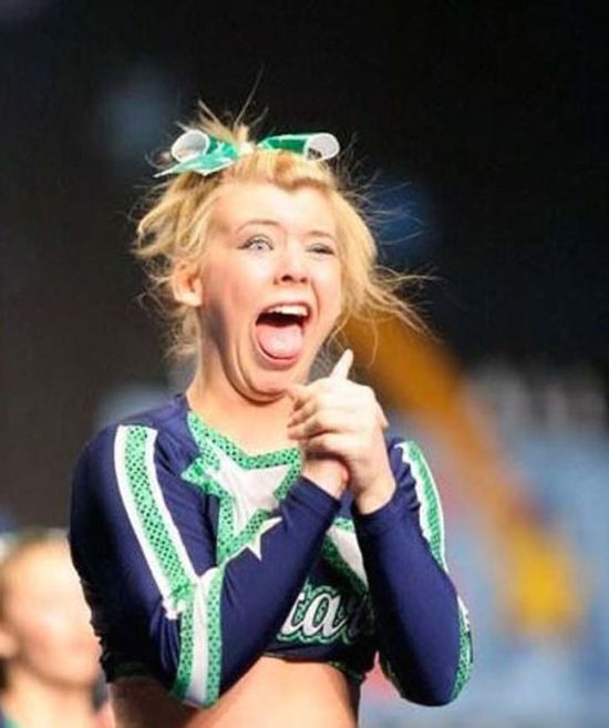 When Cheerleaders Make Awkward Faces