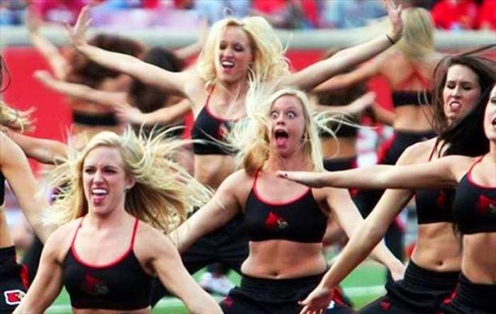 When Cheerleaders Make Awkward Faces