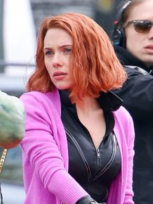 Behind The Scenes Pictures Of Scarlett Johansson As Black Widow