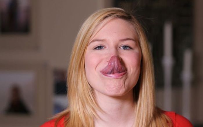 This Girl Has A Tongue That Could Set A World Record