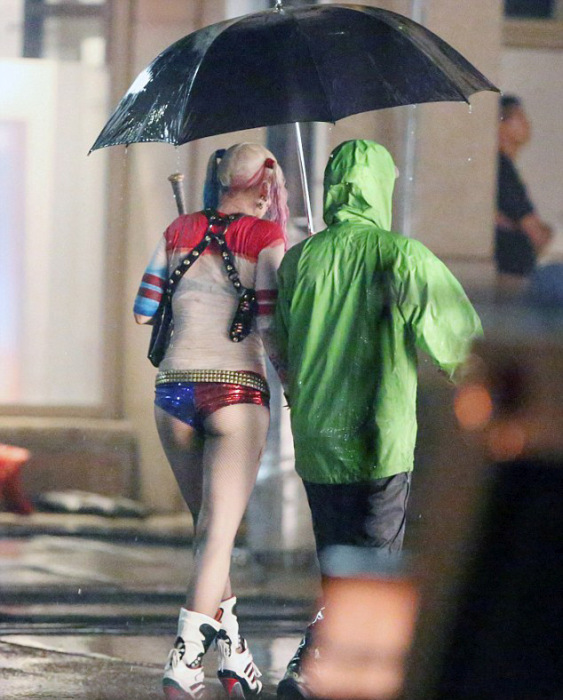 Will Smith And Margot Robbie Get Wet On The Set Of Suicide Squad