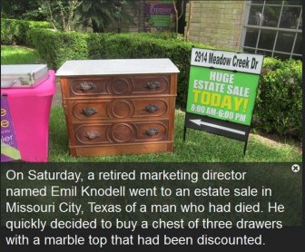 Texas Man Finds Hidden Treasure At An Estate Sale