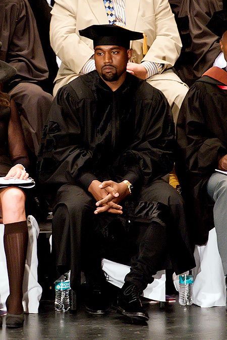 Kanye West Smiles As He Becomes Dr. Kanye West