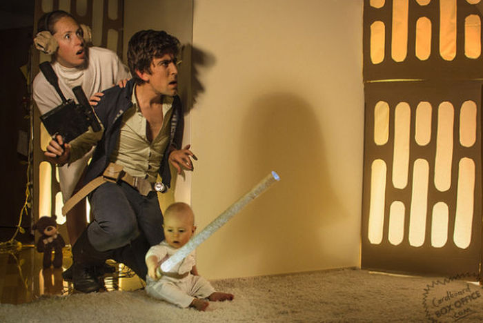 Creative Parents Recreate Famous Movie Scenes With Their Baby Boy