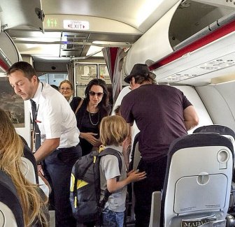 Angelina Jolie And Brad Pitt Pass On First Class As They Fly To Paris