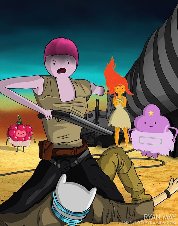Mad Max And Adventure Time Come Together In This Awesome Mashup