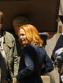 First Photos Of Mulder And Scully Together Again On The X-Files Set