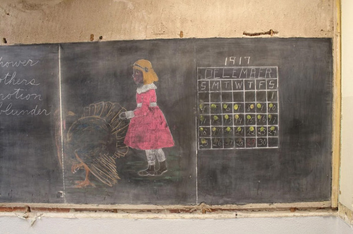 This Oklahoma City High School Discovered 100 Year Old Chalkboard Drawings