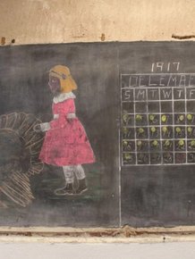 This Oklahoma City High School Discovered 100 Year Old Chalkboard Drawings