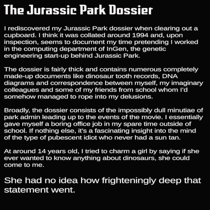 This Kid Wanted To Work At Jurassic Park And He Had It All Figured Out