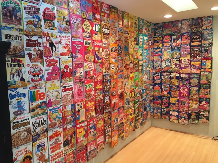 These People Used Cereal Boxes To Make The Coolest Wall Ever