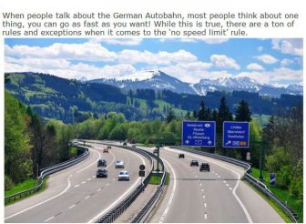Everything You Need To Know About German Autobahn