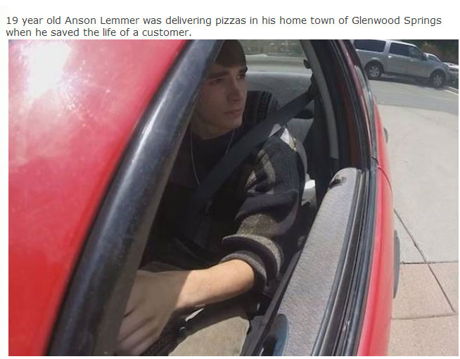 Local Pizza Boy Becomes A Local Hero After Saving Someone's Life