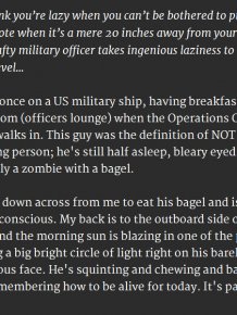Lazy Military Officer Is Obviously Not A Morning Person
