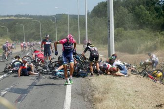 20 Riders Taken Down During Tour De France Crash