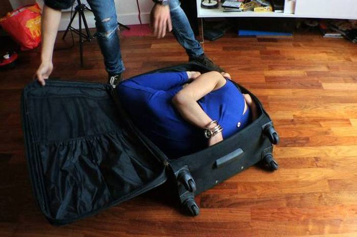 This Girl Is So Flexible That She Can Fit Herself Inside A Suitcase