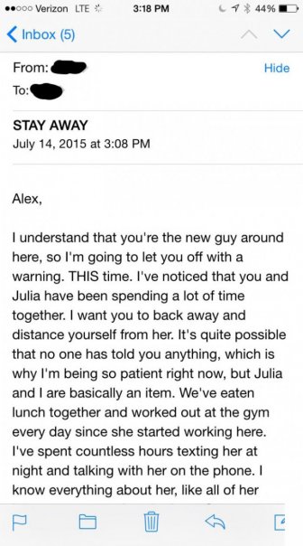 This Guy Got The Creepiest E-Mail Ever From His Co-Worker