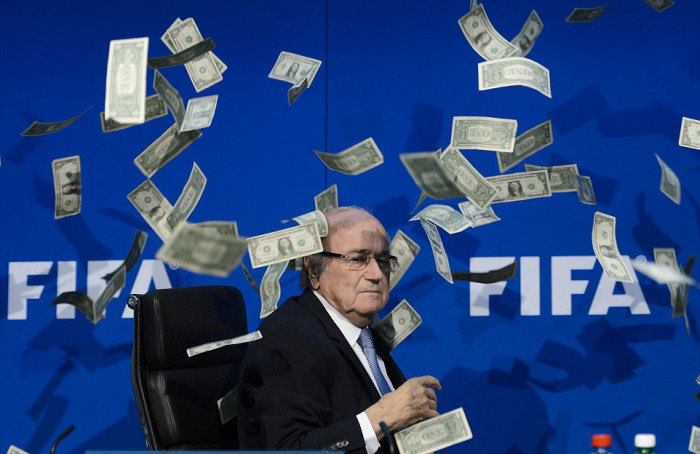 Discgraced FIFA President Sepp Blatter Gets Bribed By A Comedian