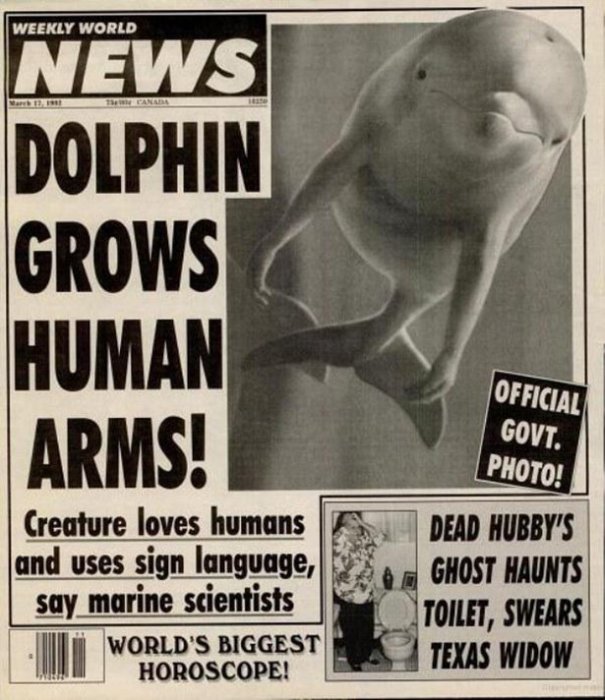 The Weekly World News Is Still Coming Up With Ridiculous Headlines