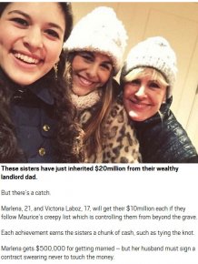 These Daughters Will Get A $20 Million Inheritance If They Follow Dad's List