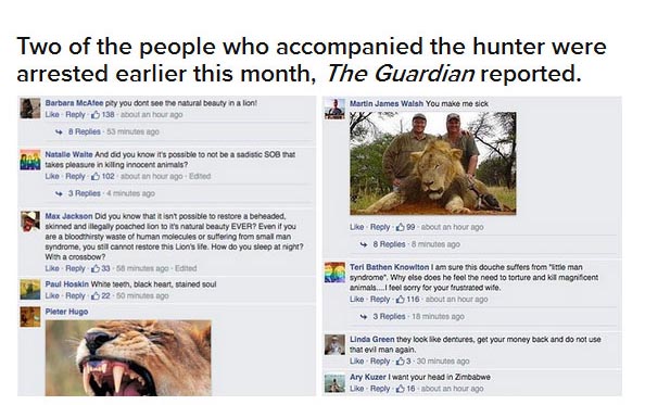 Dentist Gets His Social Media Pages Flooded After Killing Cecil The Lion