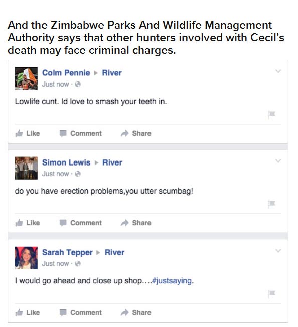 Dentist Gets His Social Media Pages Flooded After Killing Cecil The Lion