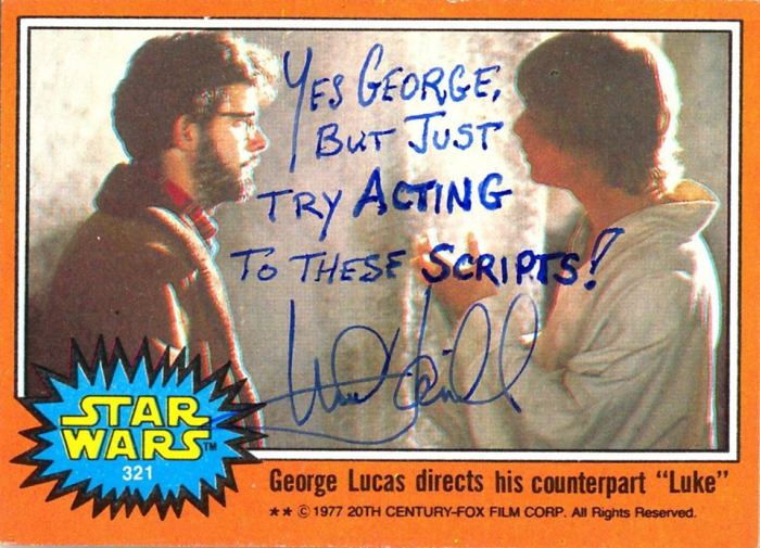 Mark Hamill Left Some Hilarious Autographs On These Star Wars Cards