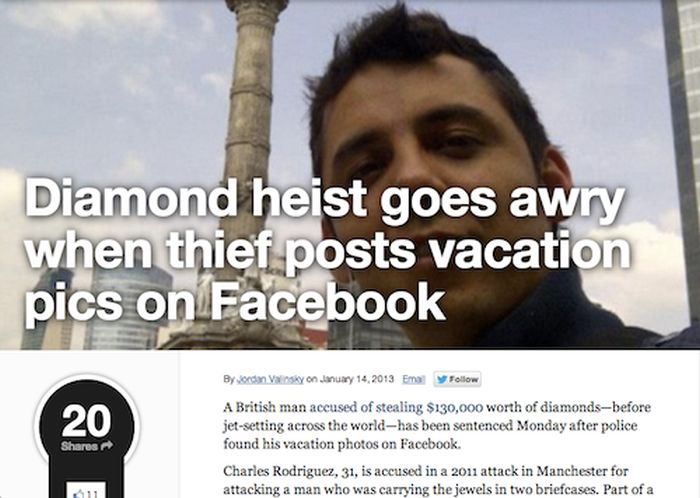 Criminals That Confessed Their Crimes On Facebook