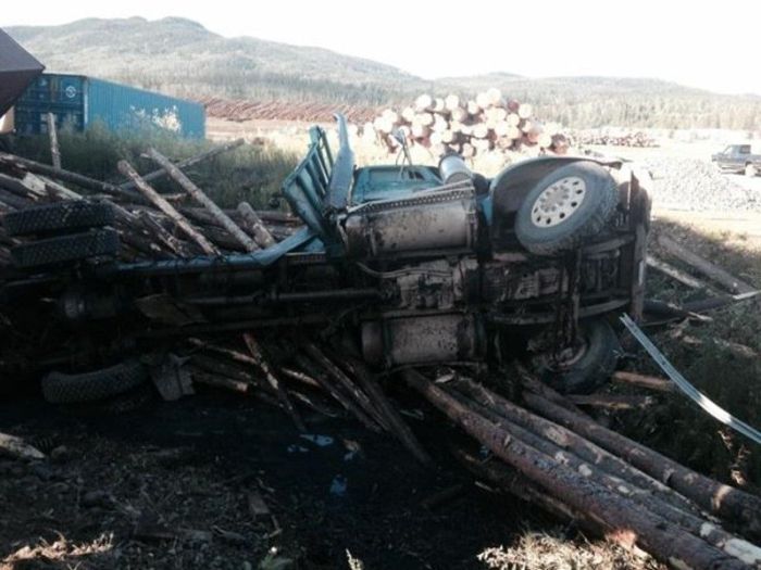 Train Derails After A Brutal Collision With A Timber Truck