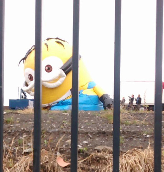 Giant Minion Causes Big Traffic Problems In Ireland