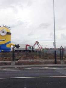Giant Minion Causes Big Traffic Problems In Ireland