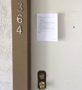 Man Leaves Funny Letter From Management On Apartment Complex Doors