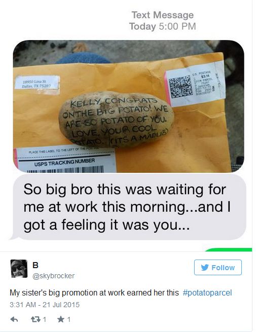 Stop Sending Your Enemies Glitter Because Now You Can Ship Them Potatoes