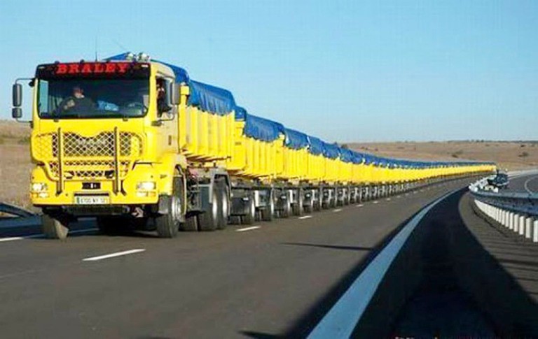 Road trains in Australia