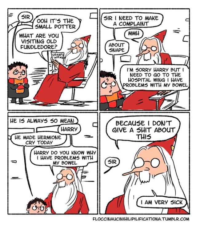 Dumbledore Shows Off His Sassy Side In These Funny Harry Potter Comics