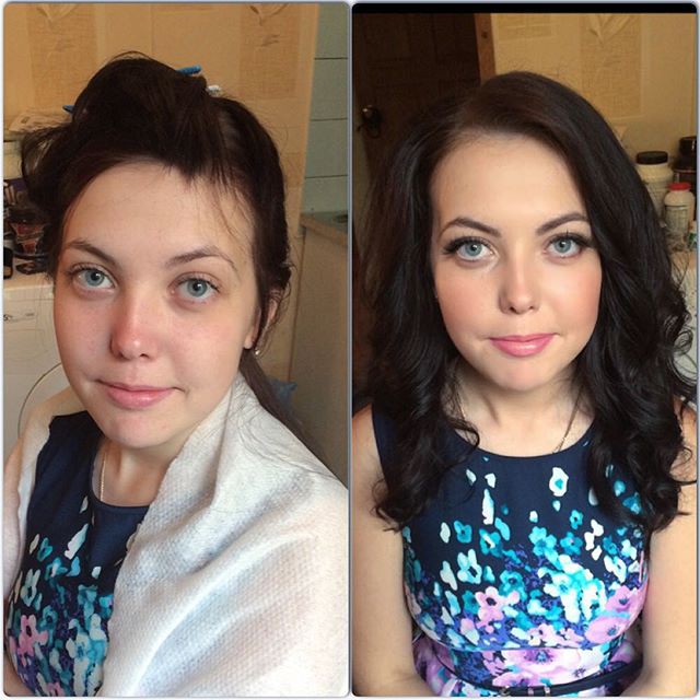 Girls With And Without Makeup, part 4