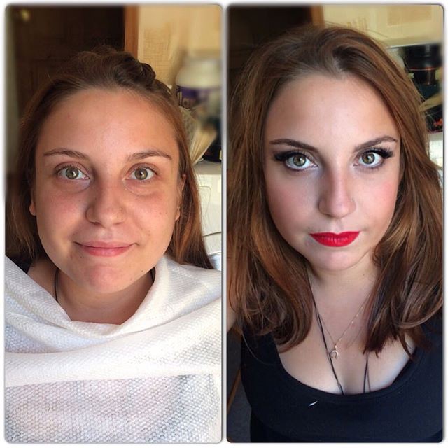 Girls With And Without Makeup, part 4