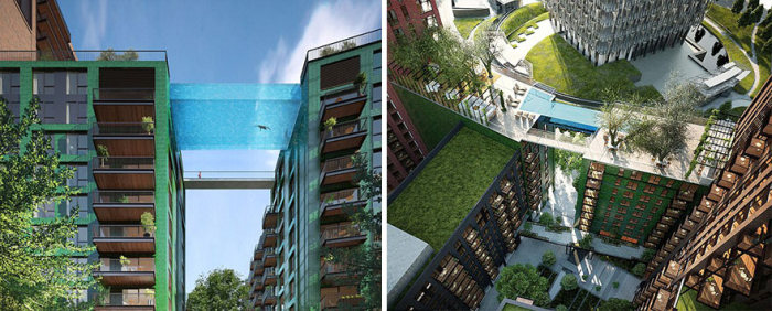 London Is Getting A Glass Bottom 'Sky Pool' That Will Let You Swim At 115 Feet