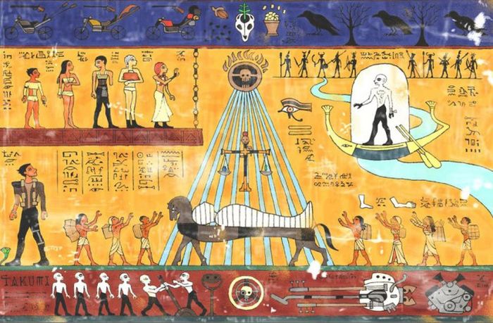 The Story Of Mad Max Told In The Ancient Egyptian Style