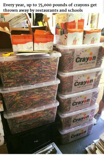 Bryan Ware Knows How To Reuse Leftover Crayons From Restaurants And Schools