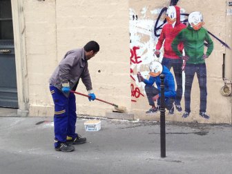 Street Cleaner From Paris Gets Turned Into Street Art