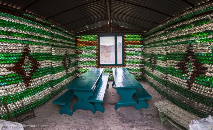 This Unusual House Is Made Out Of Empty Bottles
