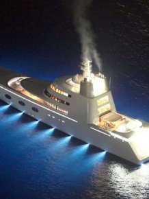 Russian Billionaire Unveils Massive 300 Foot Tall Yacht With 8 Floors