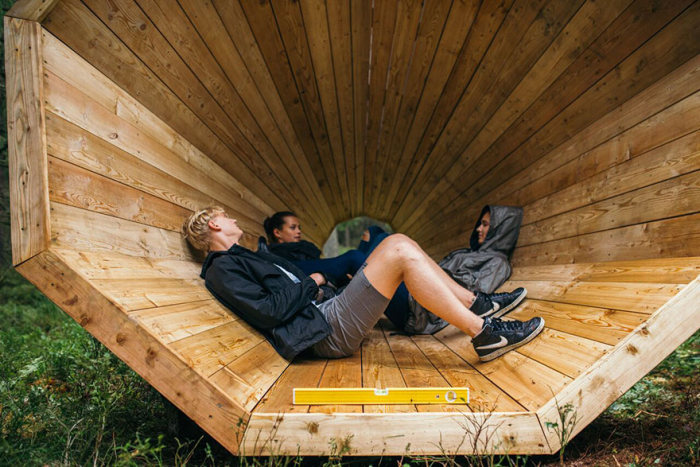 These Estonian Students Built Giant Wooden Megaphones, Find Out Why