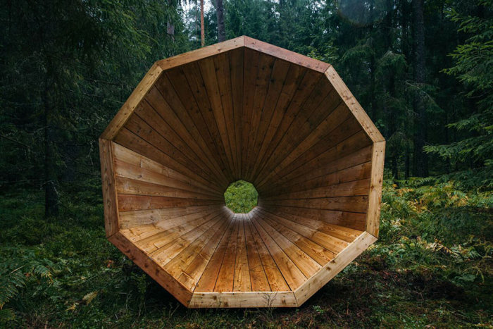 These Estonian Students Built Giant Wooden Megaphones, Find Out Why
