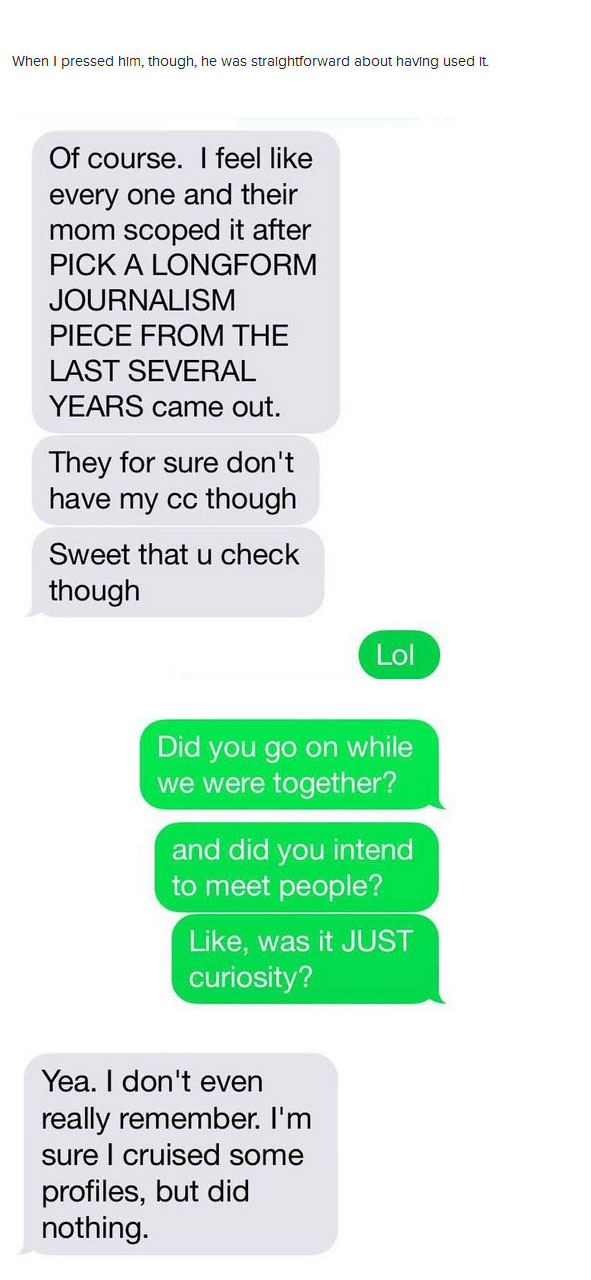 Woman Questions Her Cheating Ex About The Ashley Madison Hack