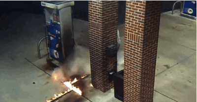 Man Tries To Kill A Spider By Setting Fire To A Gas Pump