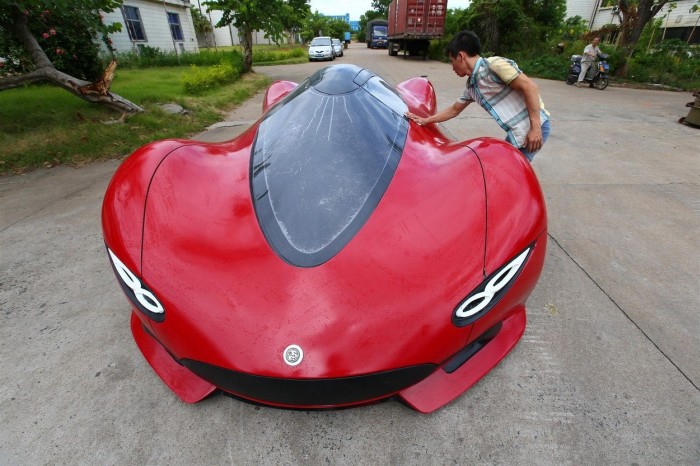 27 Year Old Chinese Engineer Builds Homemade Super Car