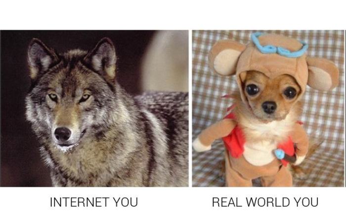 How You Act On The Internet Compared To How You Act In Real Life