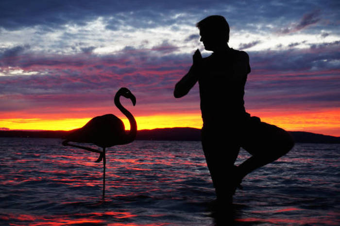 Man Uses Sunsets To Create Awesome Selfies